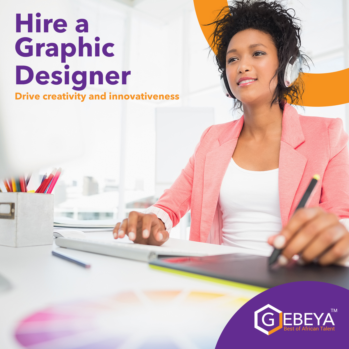 Graphic designer in Africa
