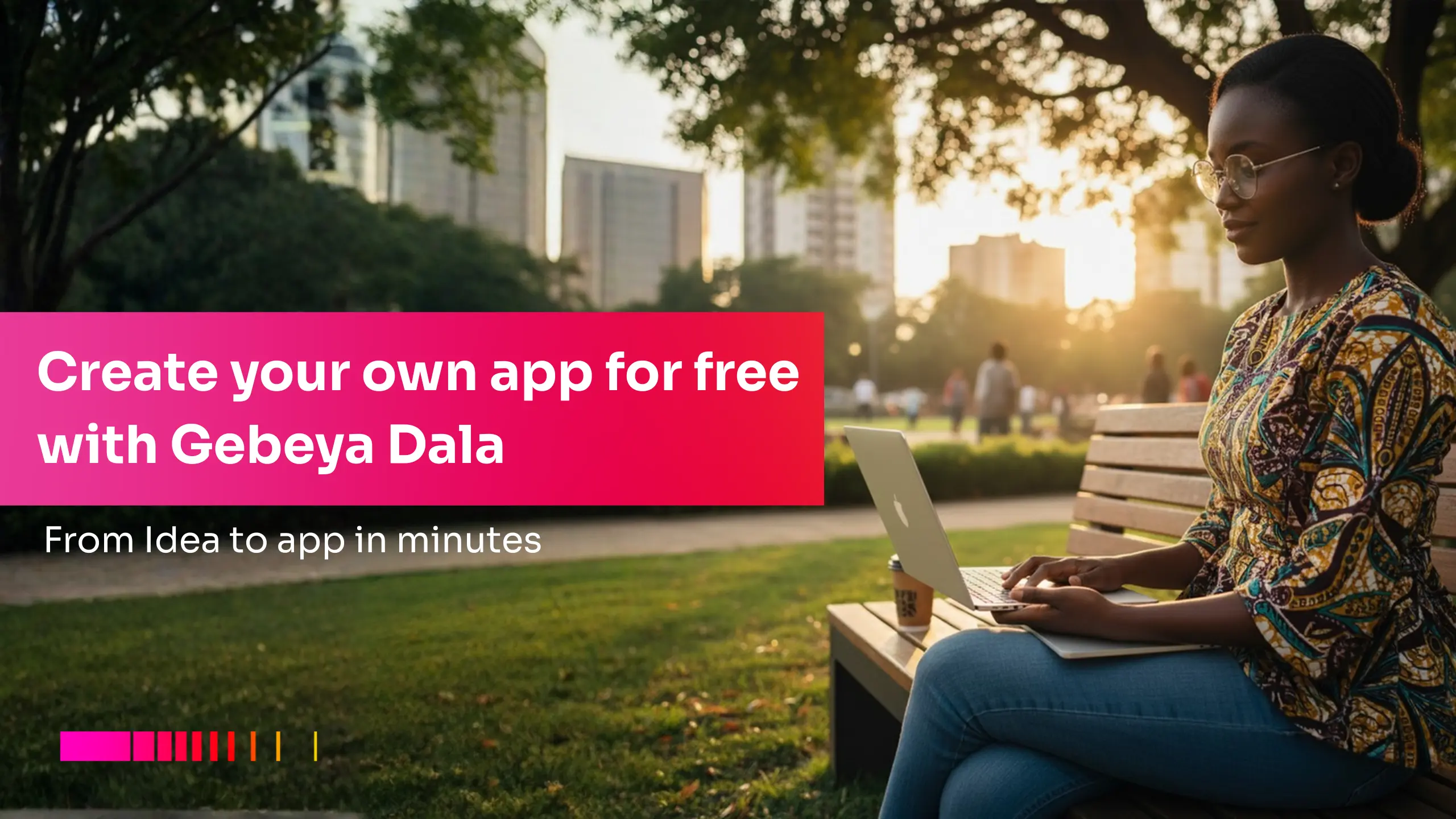 Kenyan creator using Gebeya Dala to build an app for free without coding.