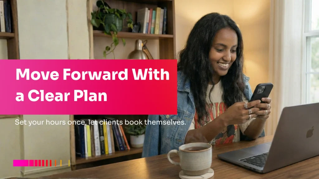 Woman using Gebeya Jitume app for easy booking experience and appointment scheduling Ethiopia