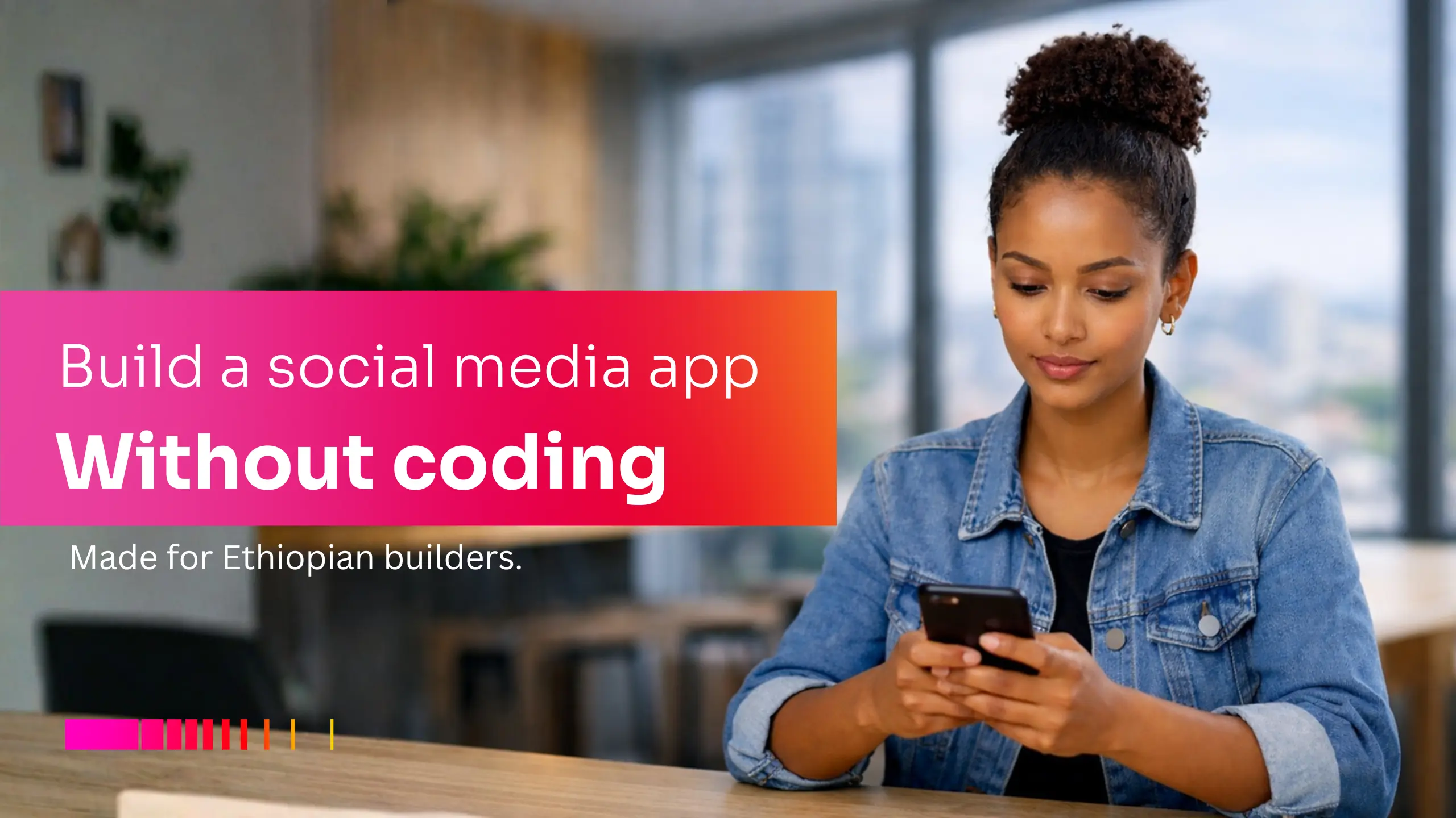 Build a social media app without coding in Ethiopia using a no-code app builder