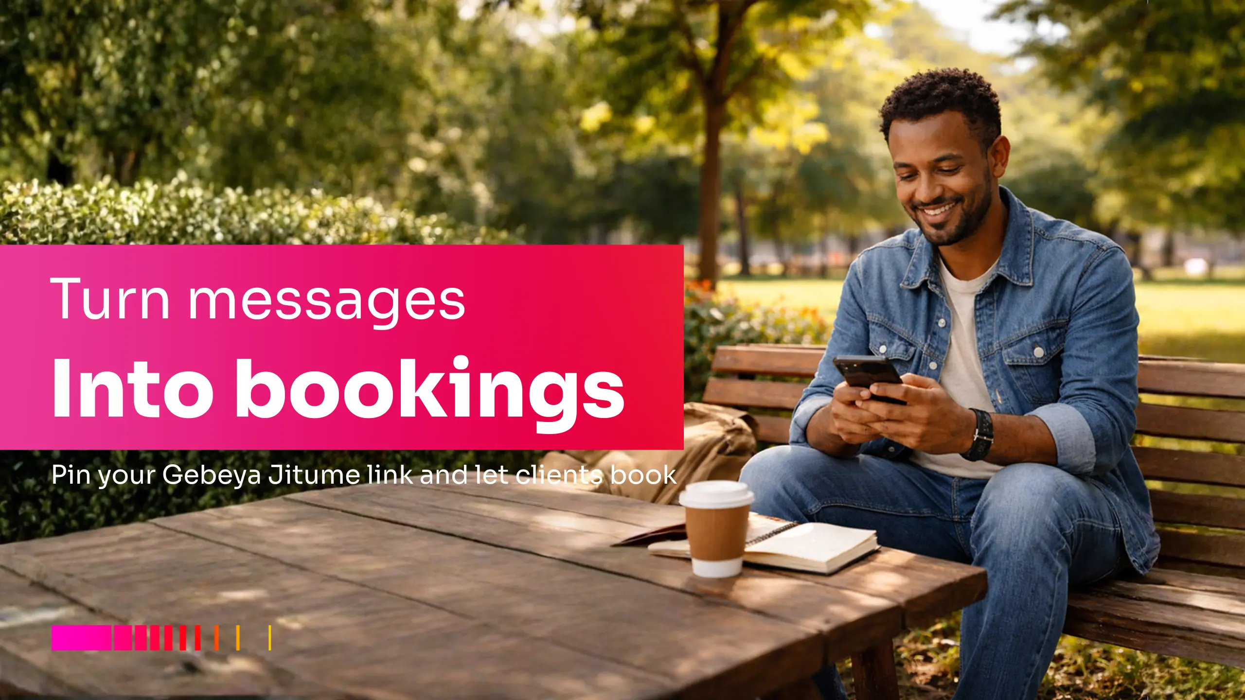 Telegram Chatbot for Small Business that turns Telegram messages into bookings with Gebeya Jitume