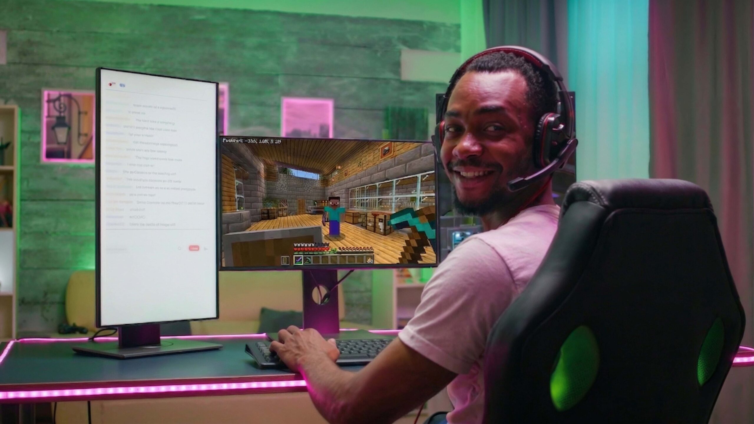 Game creator in action